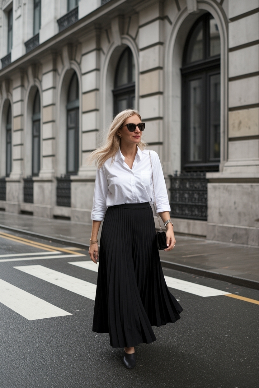Chic Black Maxi Skirt Outfit Ideas for Effortless Style outfit idea