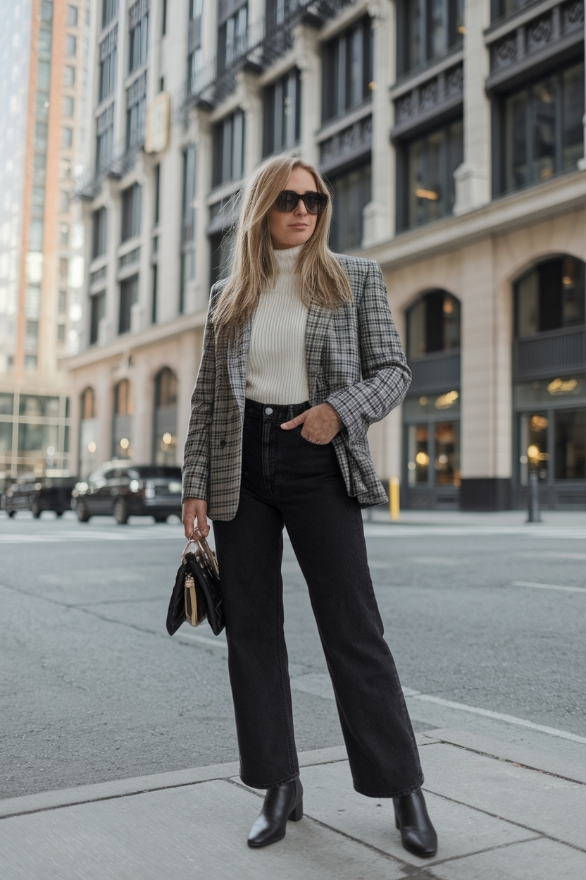 Black Straight Leg Jeans Outfit: Timeless and Versatile Styles outfit idea