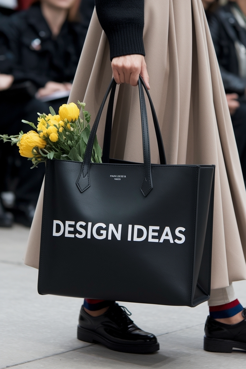 Unique Black Tote Bag Design Ideas for Every Style outfit idea