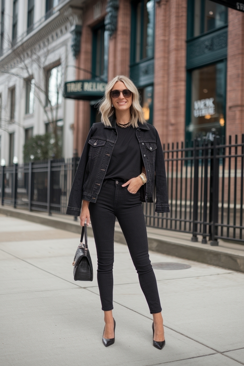 Black True Religion Jeans Outfit: Dress Up or Down outfit idea