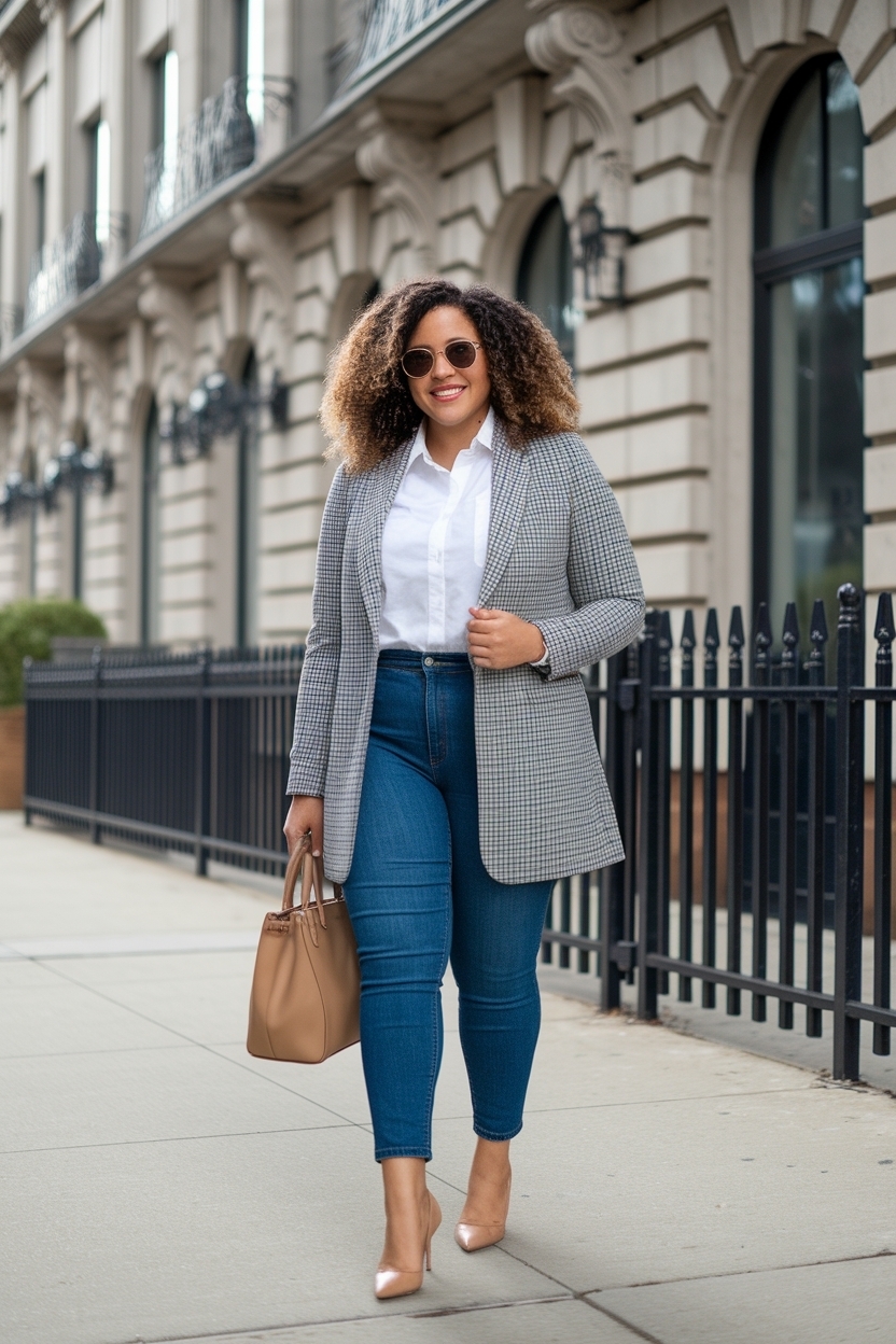 Flattering Business Casual Outfits for Curvy Women outfit idea