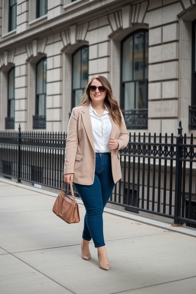 Comfortable Business Casual Outfits for Plus Size Women outfit idea