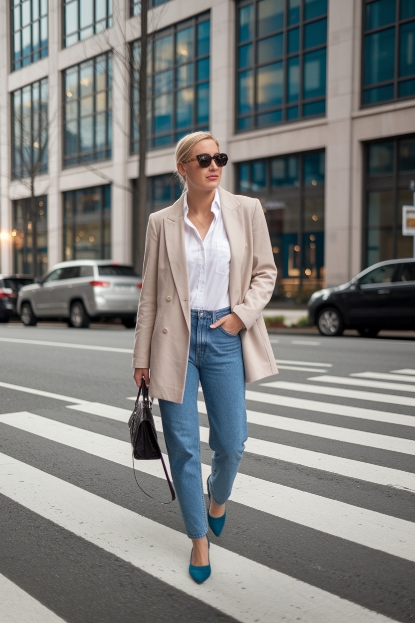 Casual Yet Professional Business Casual Outfits With Jeans outfit idea