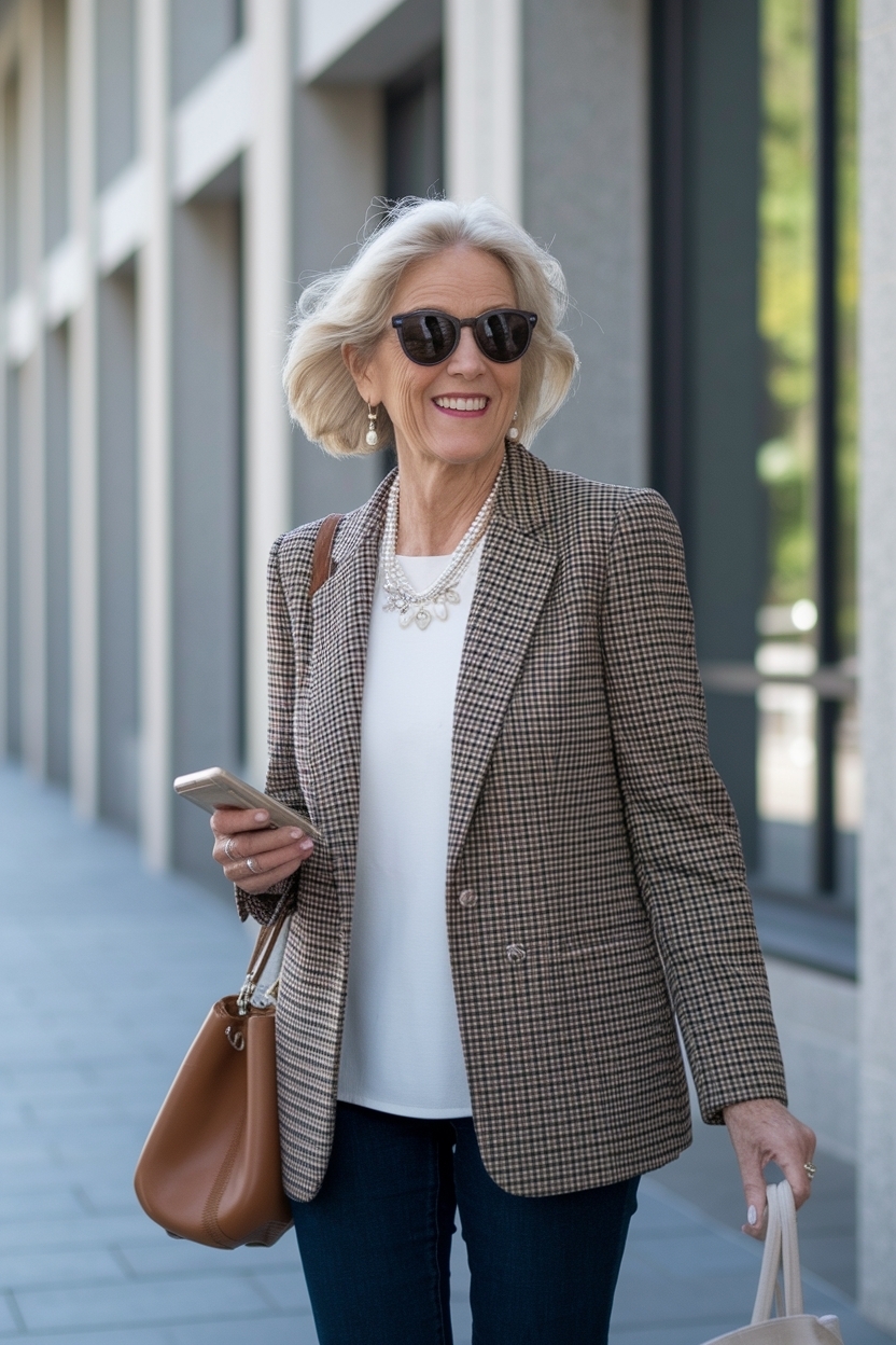 Business casual outfits women over 50 that Highlight Confidence outfit idea