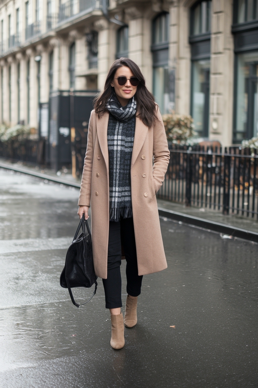 Business casual women outfits winter: Feminine touches outfit idea