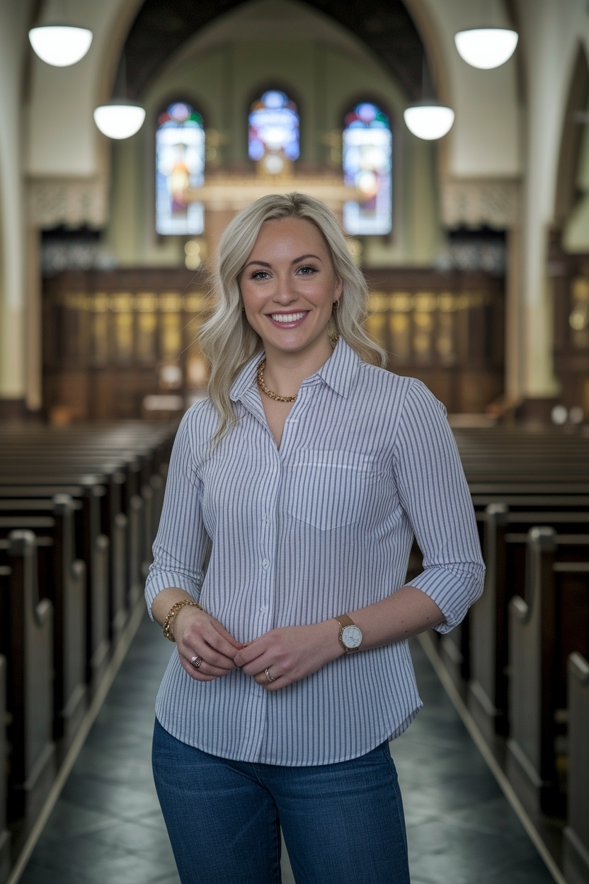 Button Up Shirt Outfit Women Church: Chic and Versatile Styles outfit idea