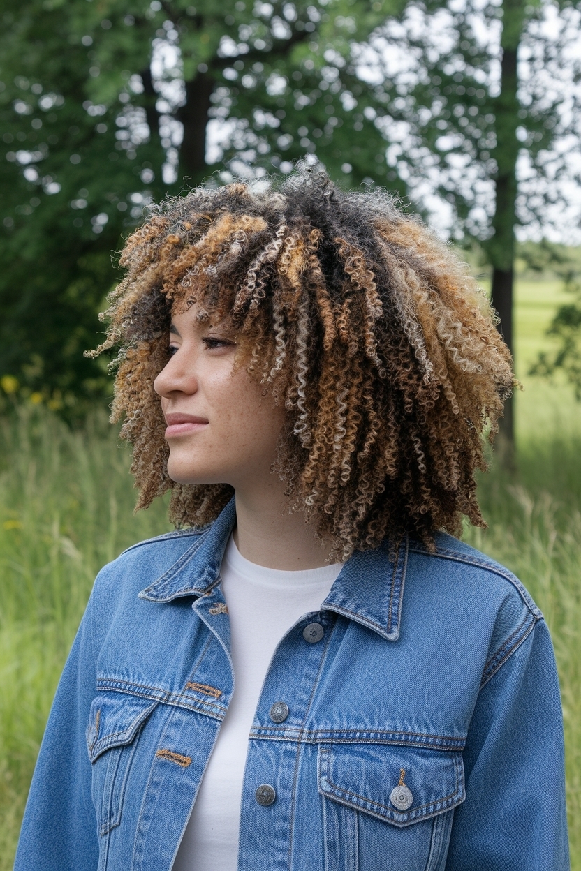 Calico Hair on Curly Hair: Styling Tips and Tricks outfit idea