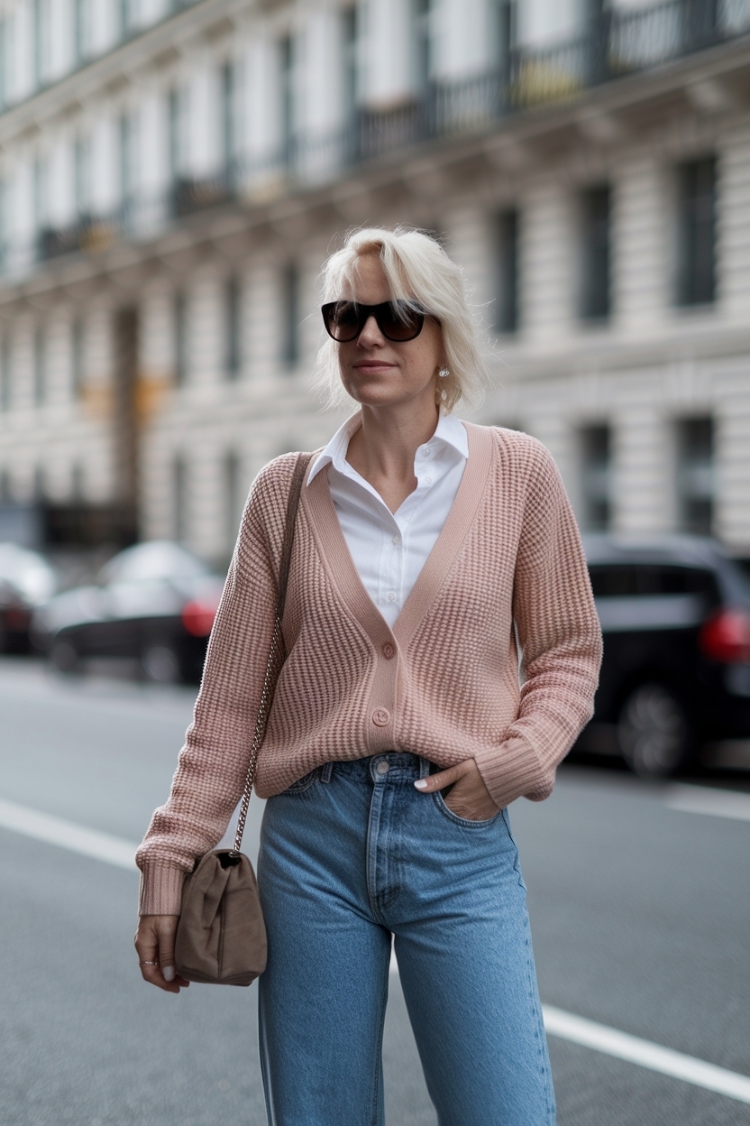 Cardigan and Jorts Outfit Women: Casual Summer Vibes outfit idea