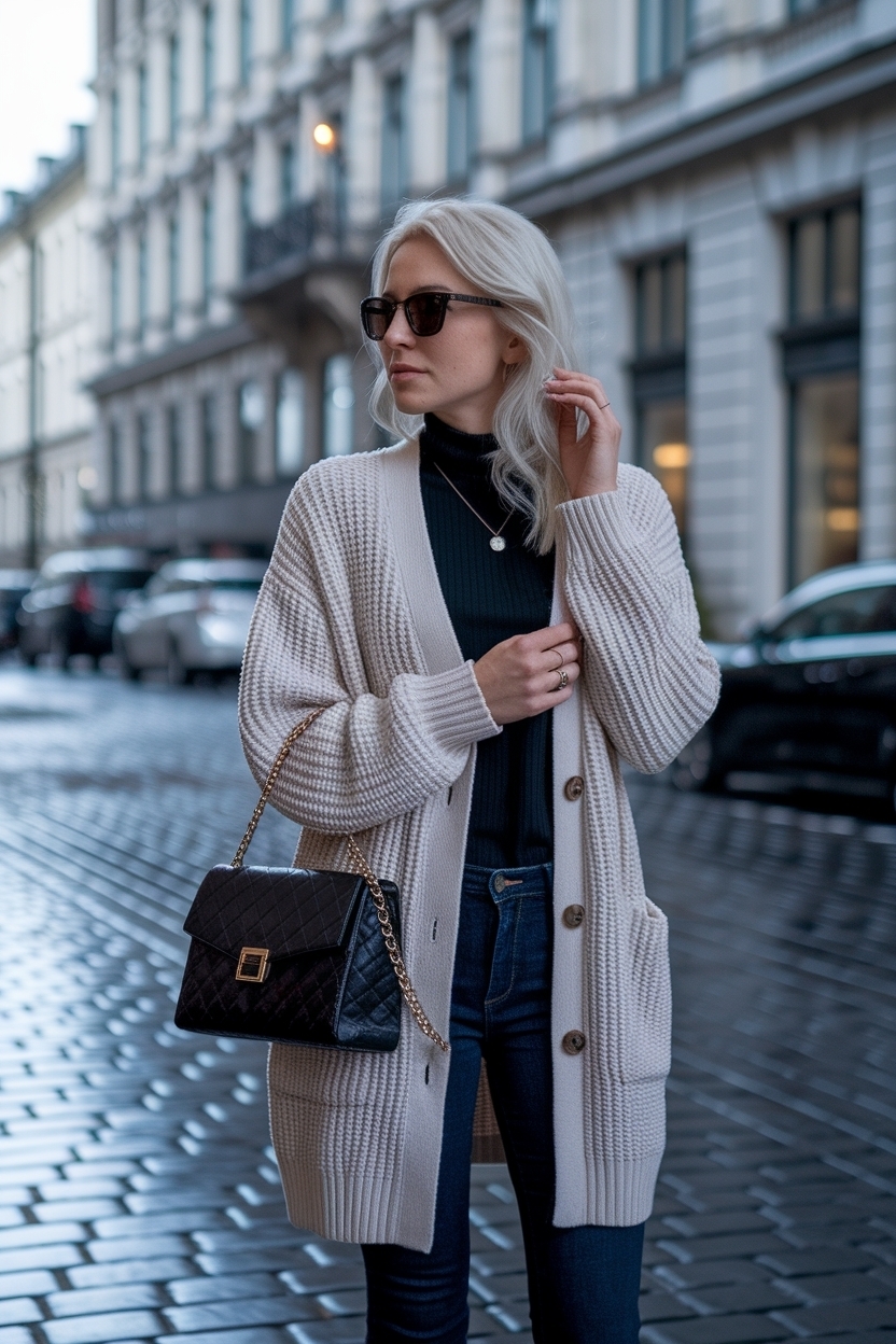 Cardigan Outfit for Women Winter: Stay Cozy and Chic outfit idea