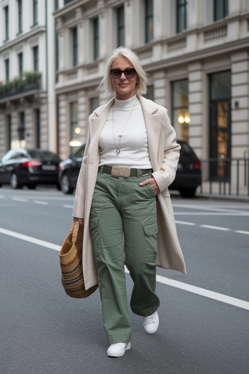 Cargo Pants Outfit for Women Over 40: Versatile Looks outfit idea