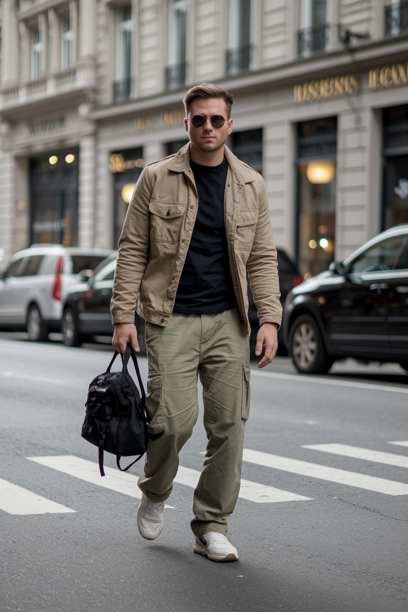 Cargo Pants Outfit Men Streetwear: Edgy Looks to Explore outfit idea