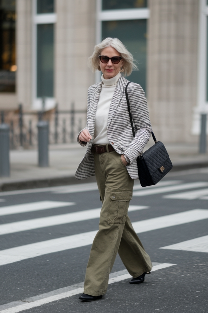 Cargo Pants Outfit Women Over 40: Fashion Must-Haves outfit idea