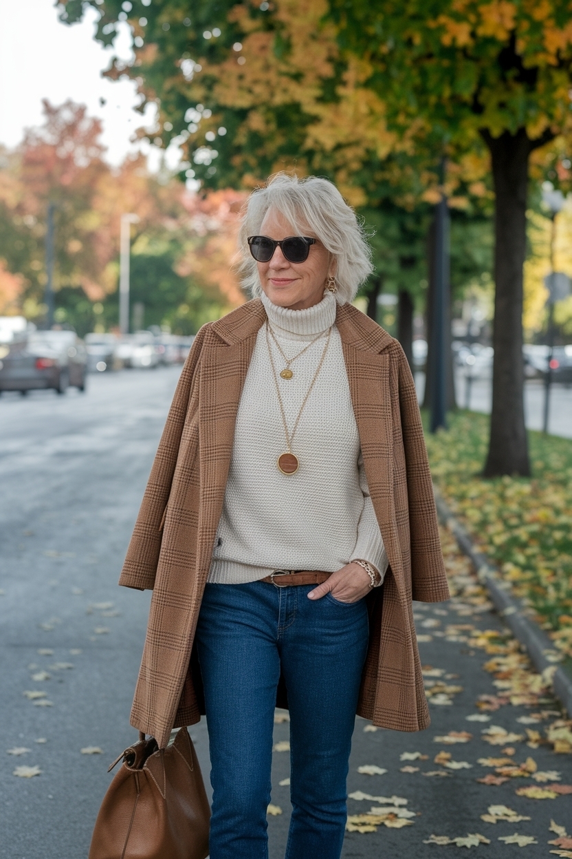 Casual Autumn Outfits Women Over 50: Effortless Looks outfit idea
