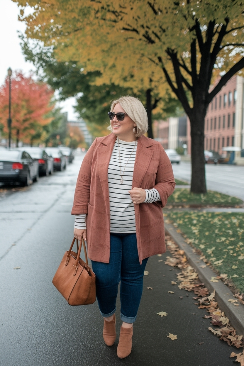 Flattering Casual Fall Outfits for Plus Size Women outfit idea