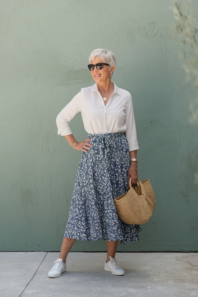 Casual Outfits for Women Over 50 Simple: Easy Fashion outfit idea