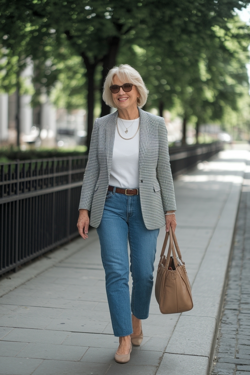 Casual Outfits for Women Over 60 Jeans: Modern Classics outfit idea