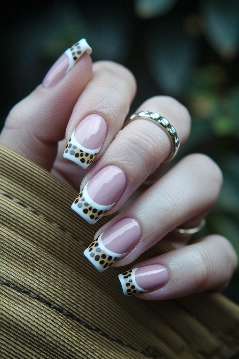 How to Style Cheetah Print Nails French Tip Designs outfit idea