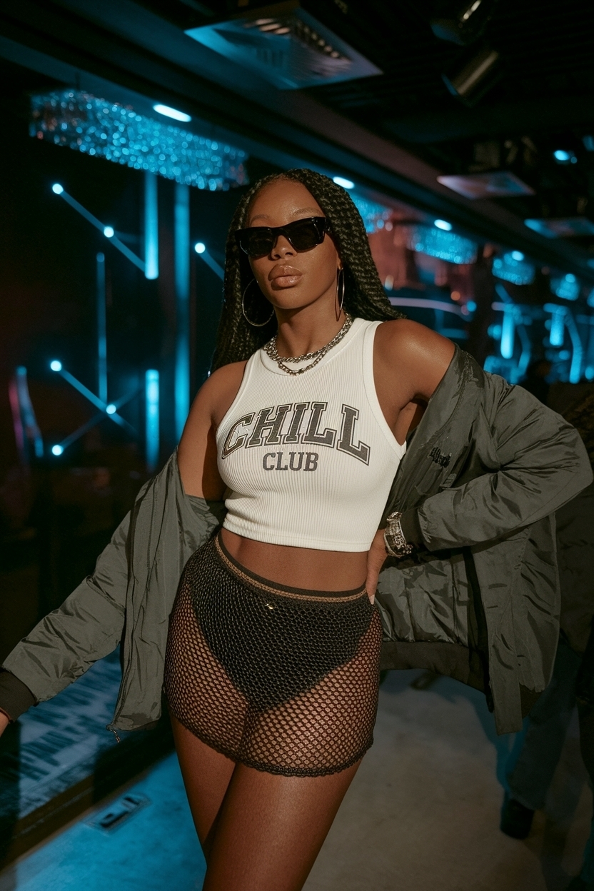 Chill Club Outfits Black Women to Keep You Comfortable outfit idea