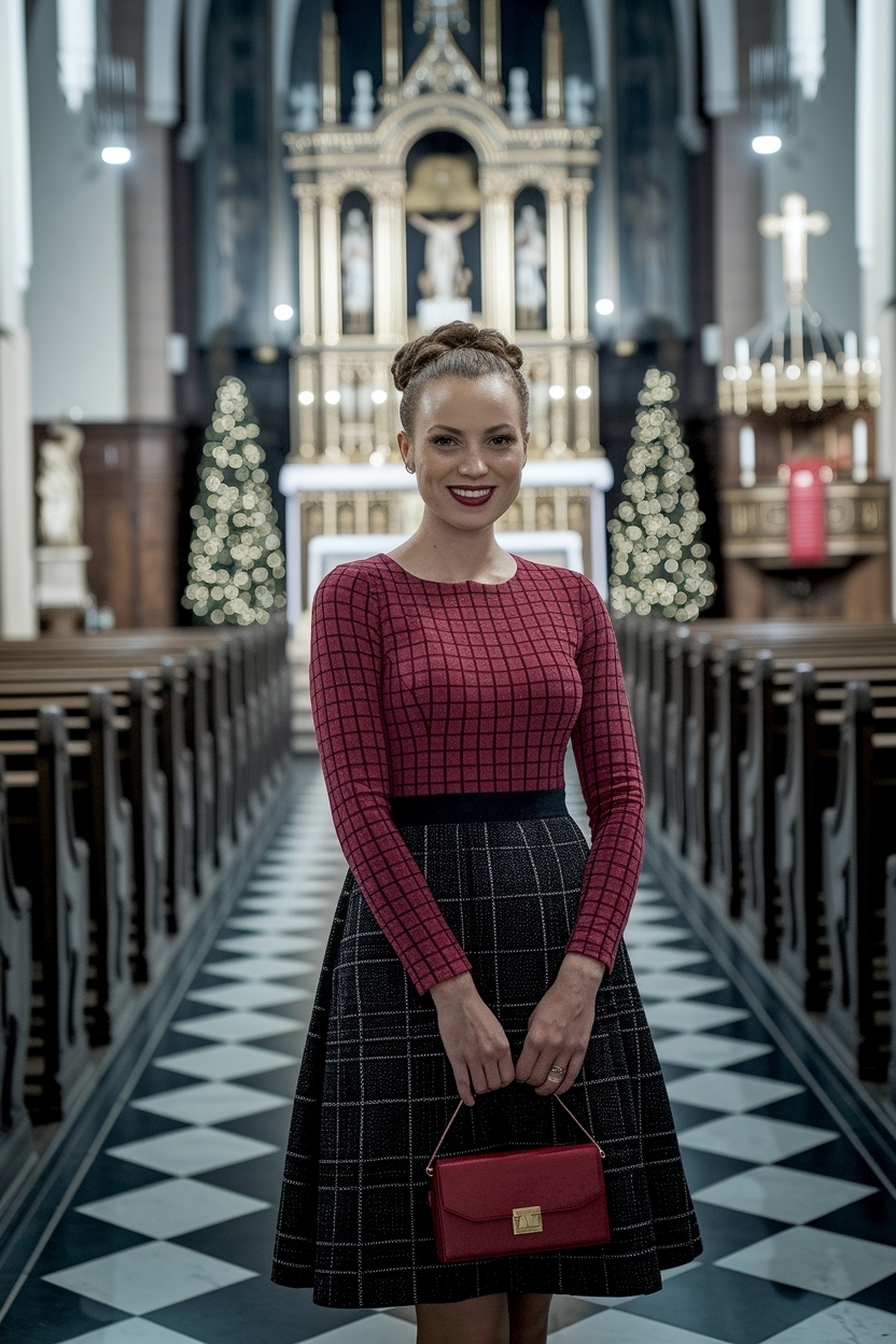 Christmas Eve Outfit Women Church: Festive Style Guide outfit idea