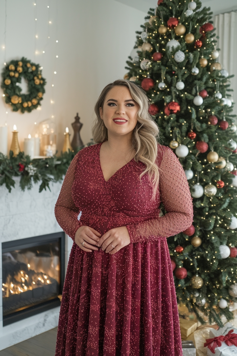 Flattering Christmas Eve Outfits Plus Size for Everyone outfit idea