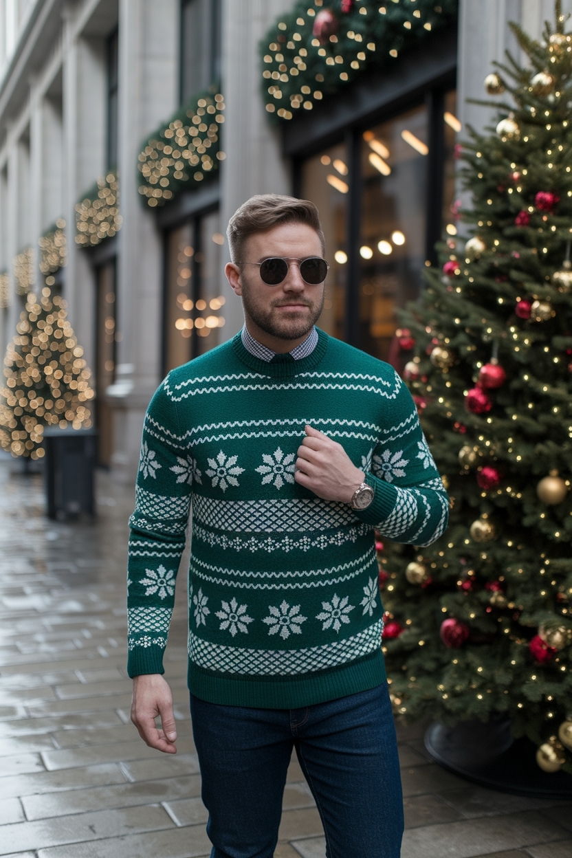 Christmas Outfits Aesthetic Men: Stylish and Modern Picks outfit idea