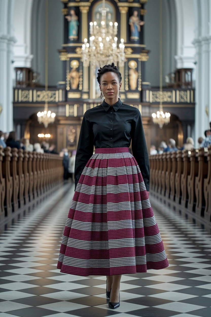 12. Vibrant Church Kitenge Outfit Black Women Looks outfit idea