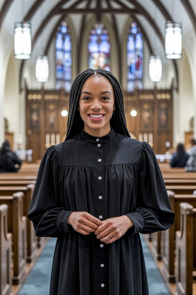 13. Trendy Church Outfit Black Women Button Up Styles outfit idea