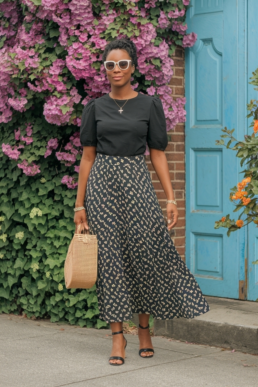 Stylish Church Outfit Ideas for Black Women in Summer outfit idea
