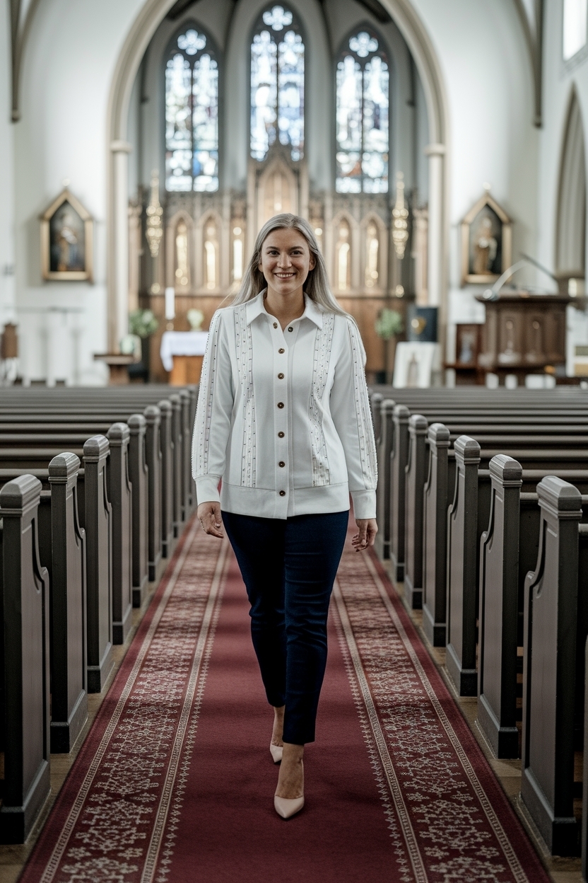Church Outfit Button Up Women: Classic and Chic Choices outfit idea