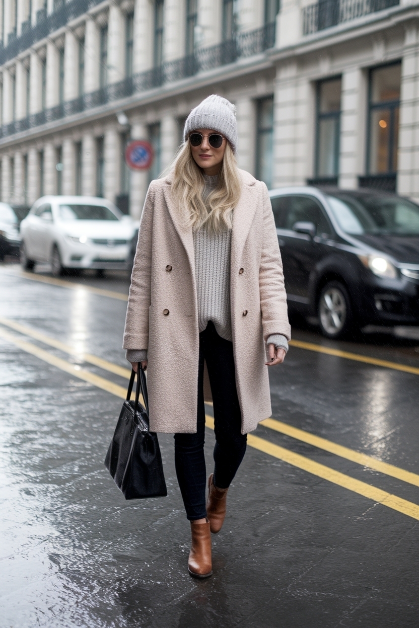 Cold Rainy Day Outfit Casual: Stay Stylish and Cozy outfit idea
