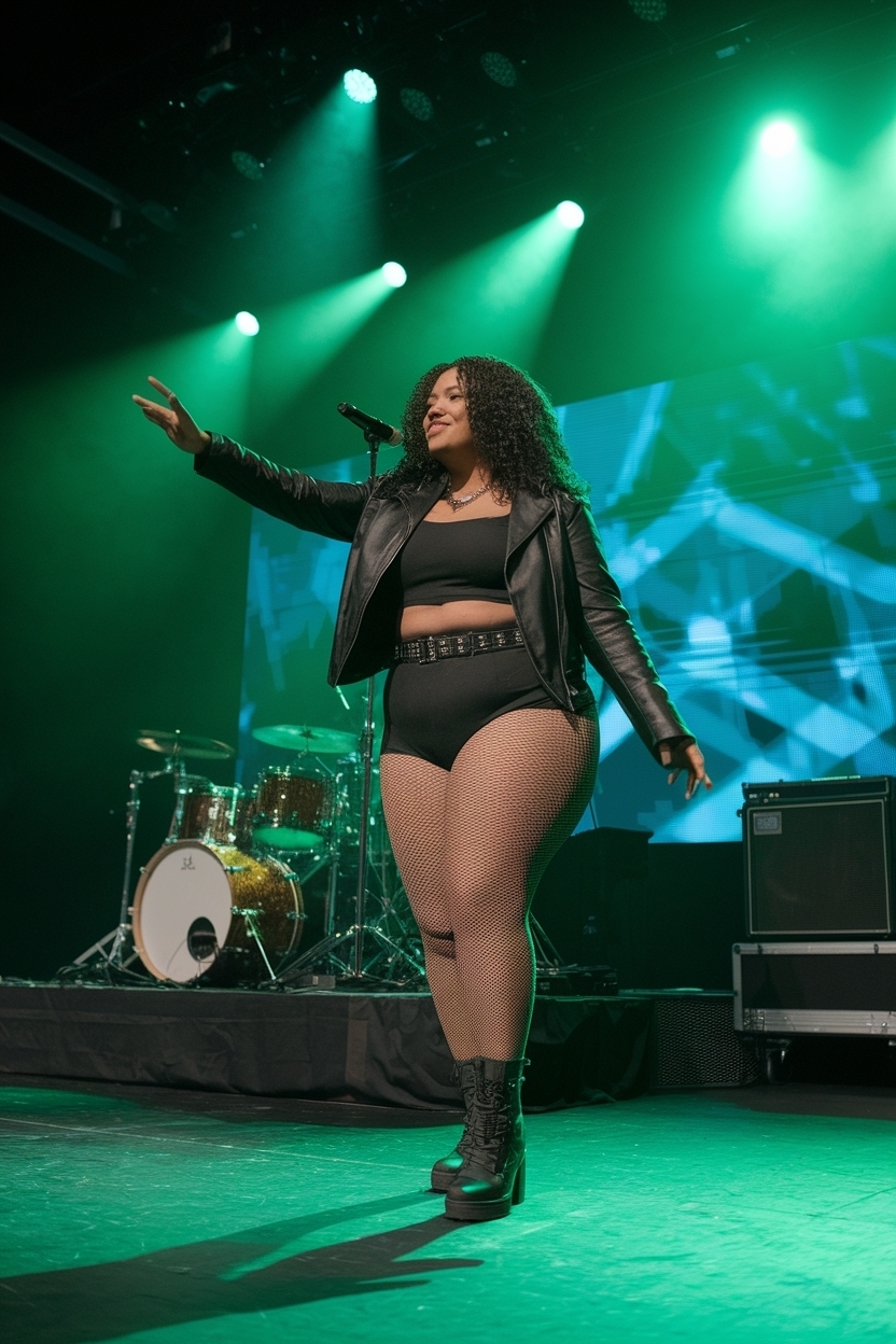 Concert Outfit Inspiration for Black Women Plus Size outfit idea