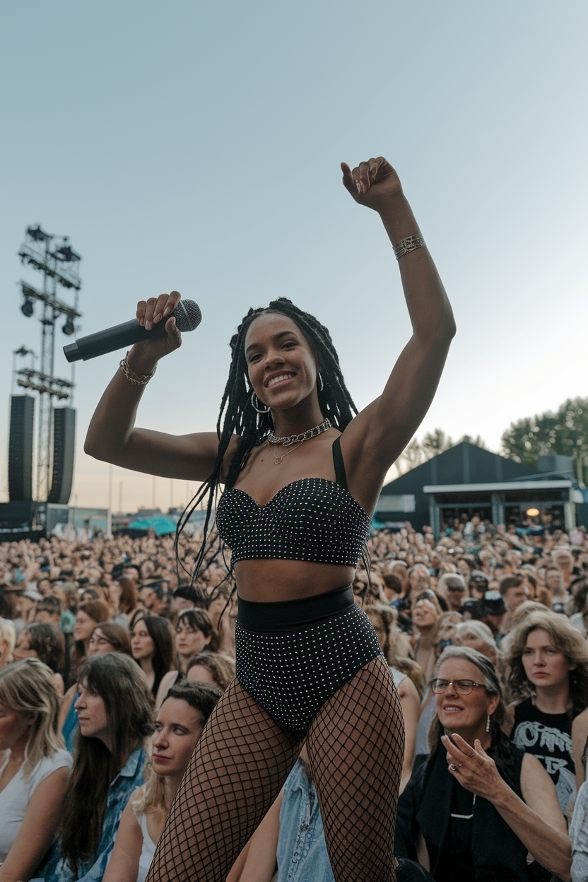 Perfect Concert Outfit Ideas for Black Women in Summer outfit idea