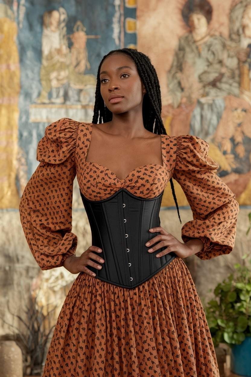 Corset Over Dress Outfit Black Women: A Chic Ensemble outfit idea