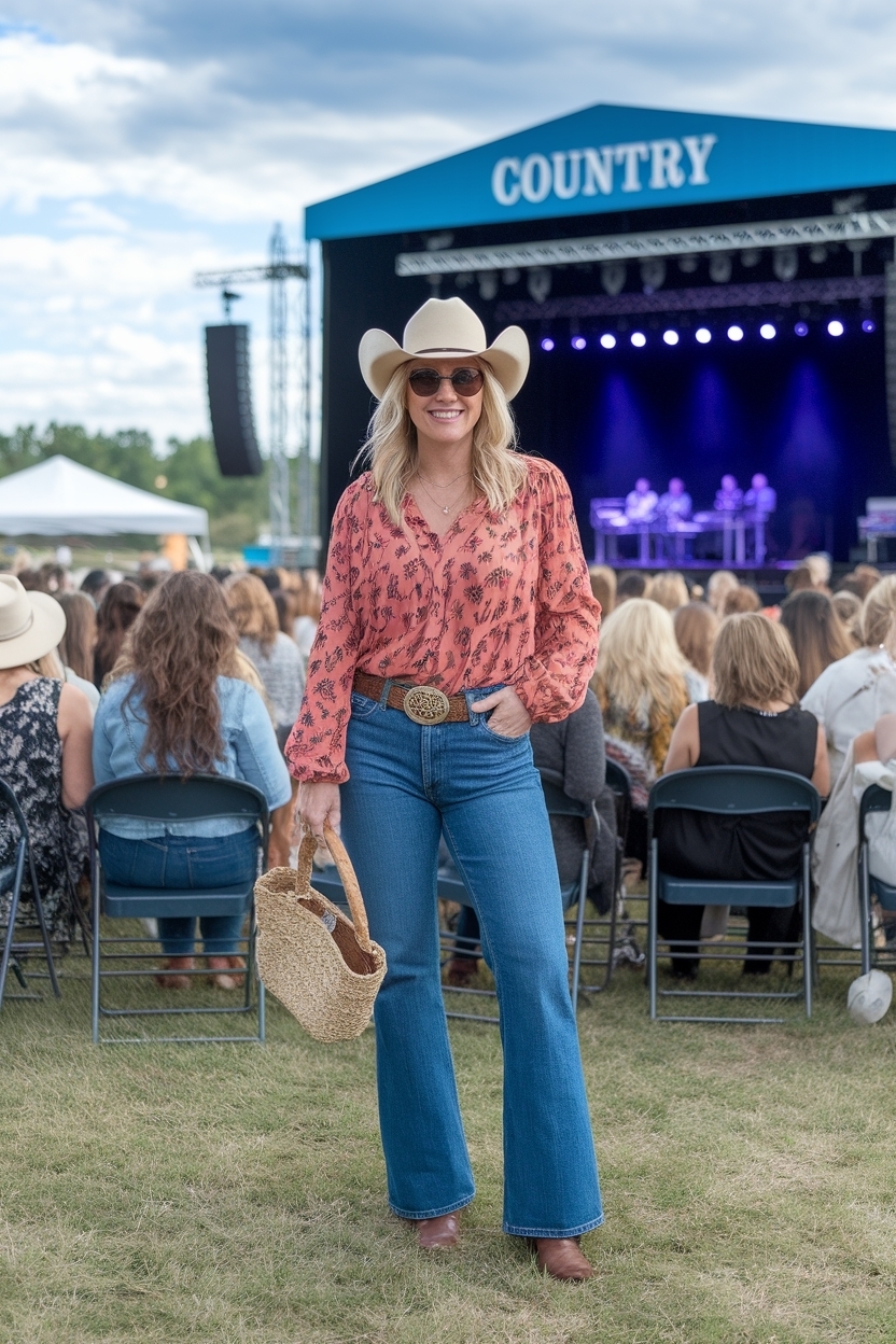 Country Concert Outfit for Women Over 40: Fun Looks outfit idea