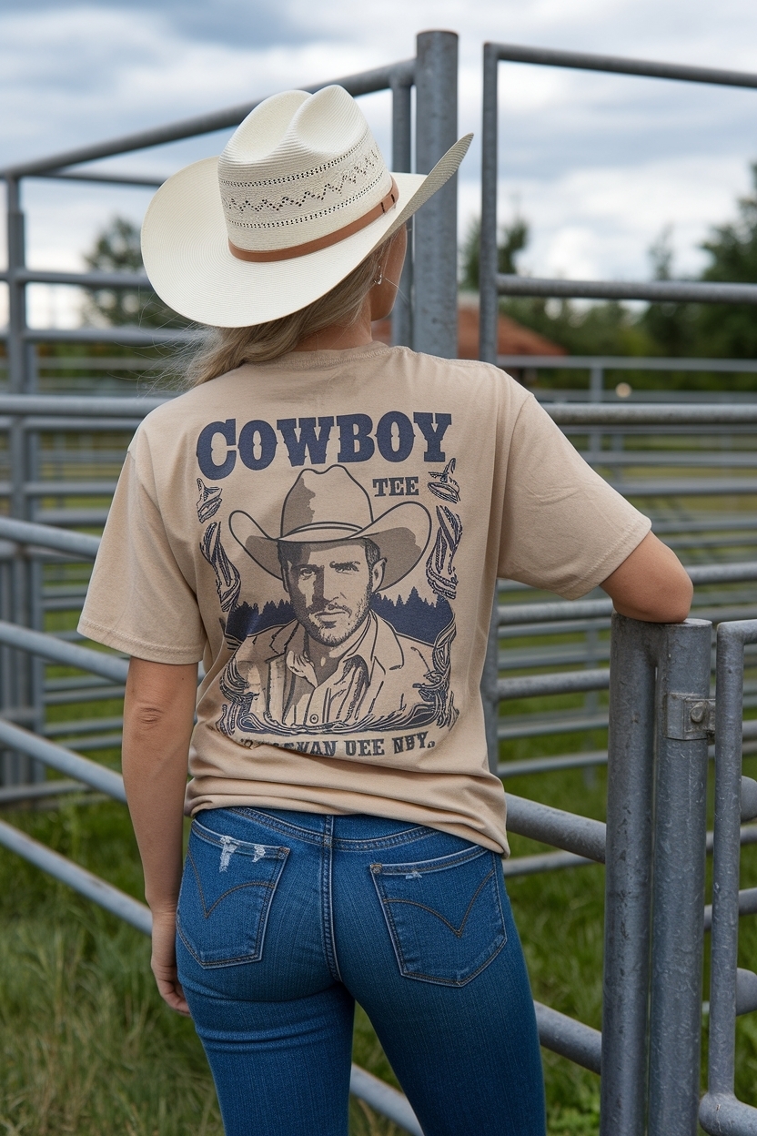 Cowboy Tee: A Must-Have for Western Style Lovers outfit idea