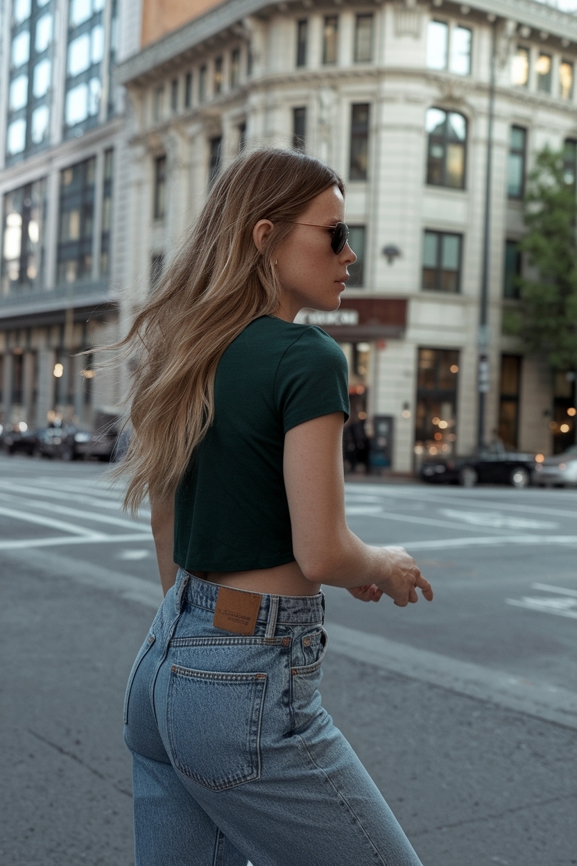 Cropped Baby Tee: The Perfect Addition to Your Wardrobe outfit idea