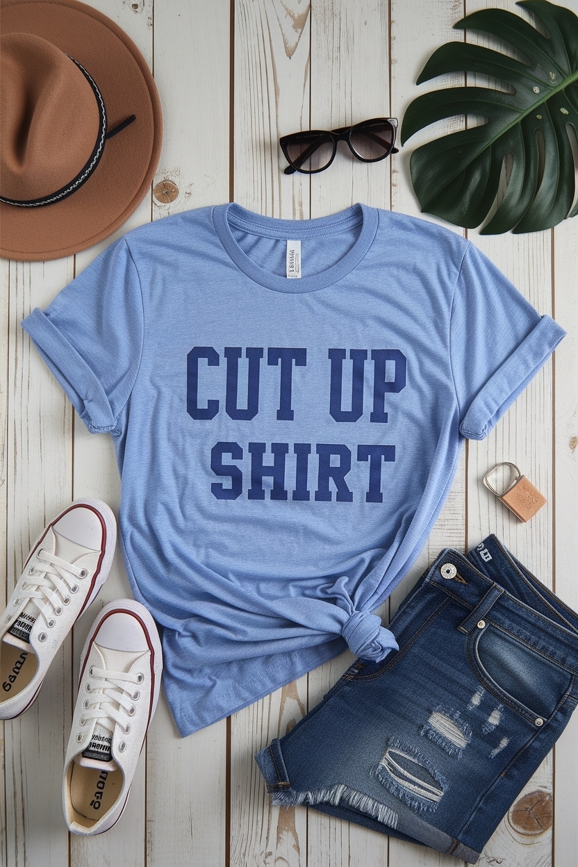 Cut Up T Shirt DIY: Transform Old Tees into Fashion outfit idea