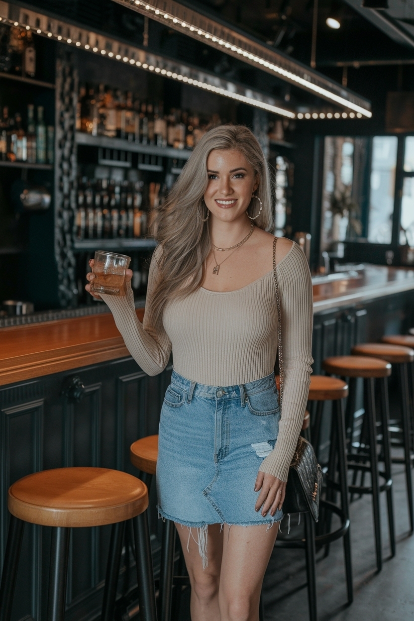 Cute Bar Outfits Going Out for a Fun Night outfit idea