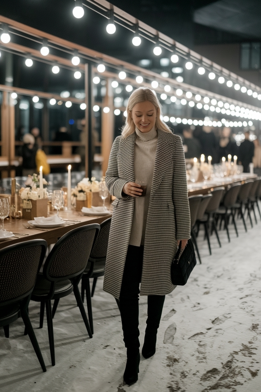 Cute Dinner Outfits for Winter Night Gatherings outfit idea