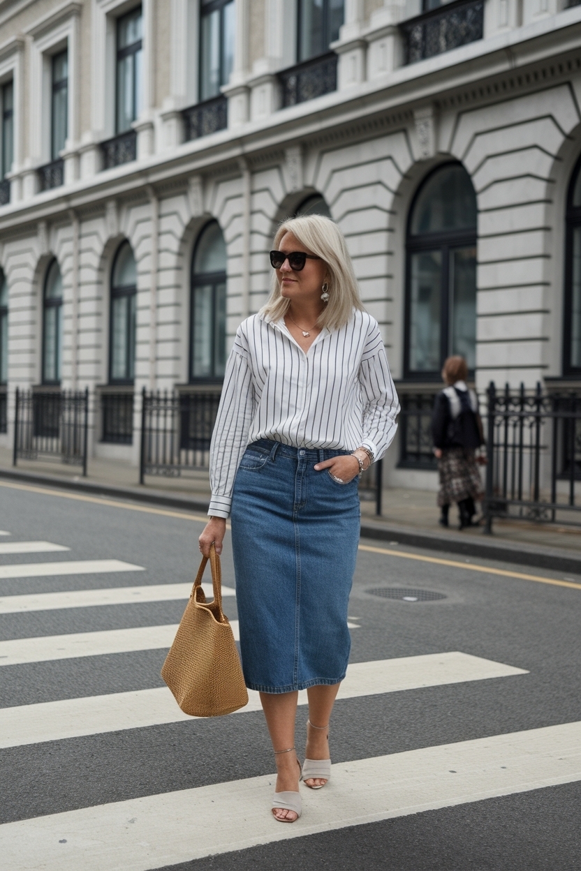 Denim Skirt Outfit Women Casual: Everyday Chic Essentials outfit idea