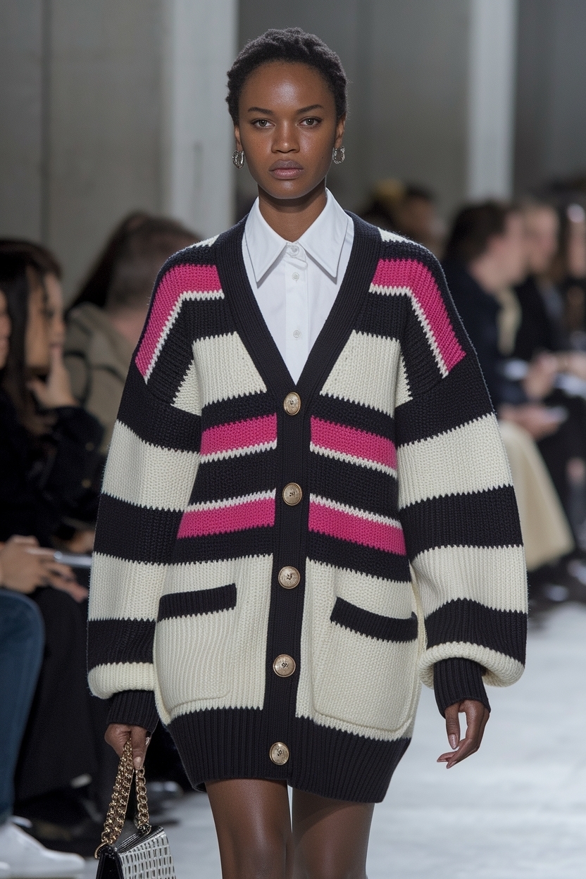 Designer Cardigan Outfit Black Women: Luxury Meets Comfort outfit idea