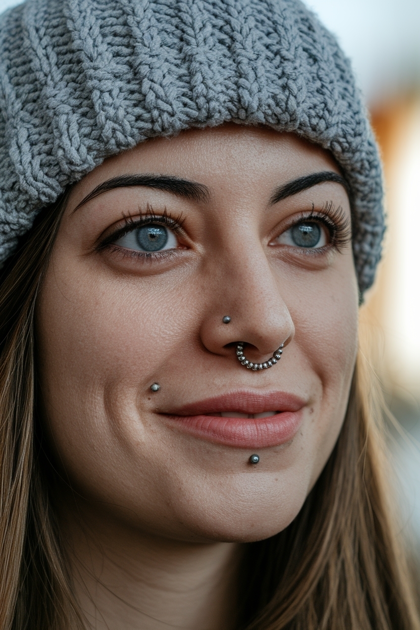 Double Nose Piercing Same Side: Unique Styling Options outfit idea