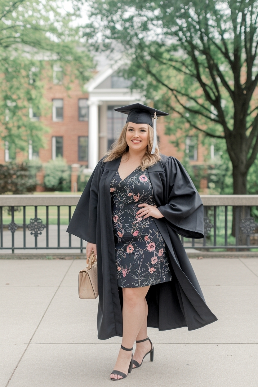 Dress for Oversize Women Graduation: Flattering Options outfit idea