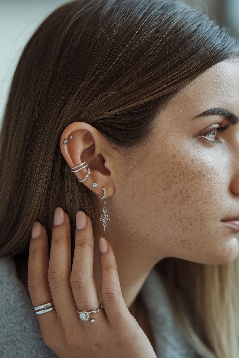 Ear Piercing Ideas Chart Names for Trendy Looks outfit idea