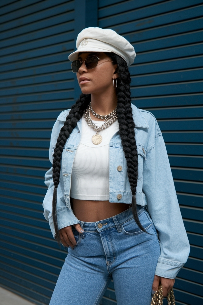 Early 2000s Hip Hop Fashion for Nostalgic Flair outfit idea