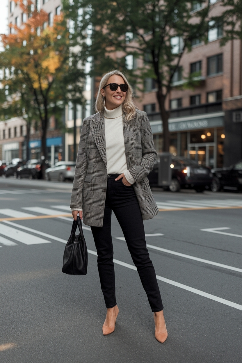 Fall Black Jeans Outfit for Effortless Elegance outfit idea