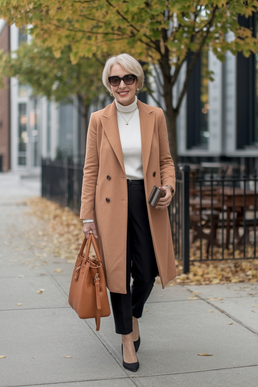 Cozy Fall Business Casual Outfits for Women on the Go outfit idea