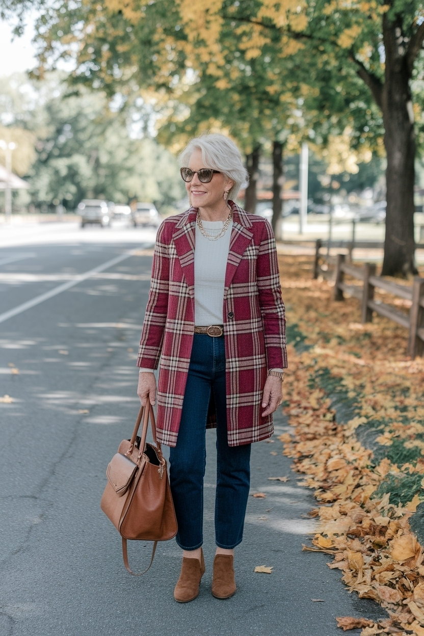 Fall Casual Outfits Women Over 50: Warm and Trendy outfit idea