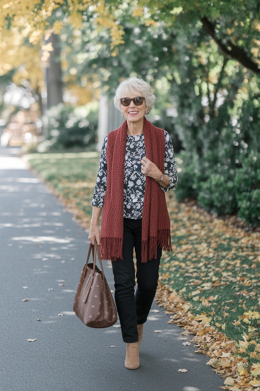 Fall Casual Outfits Women Over 60: Easy to Wear Styles outfit idea