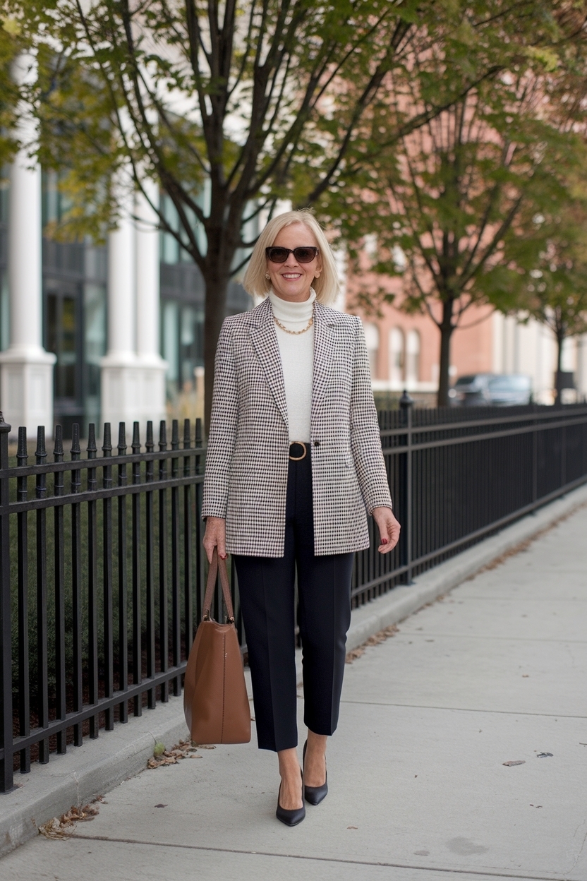 Fall Office Outfits for Women Over 50: Professional & Stylish outfit idea